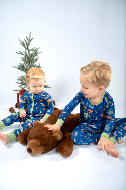Great Smoky Mountains- Bamboo convertible footie- Zippy pajamas