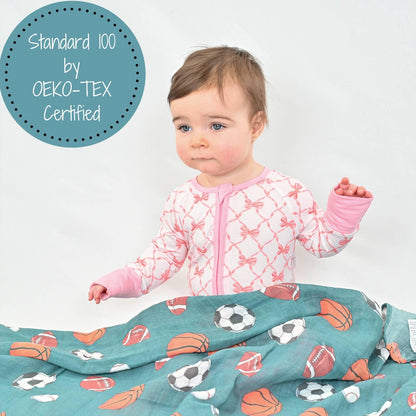 Little Athlete Swaddle Blanket - Summit and Nest