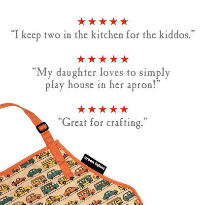 Little Helper Washable Apron- Transportation - Summit and Nest