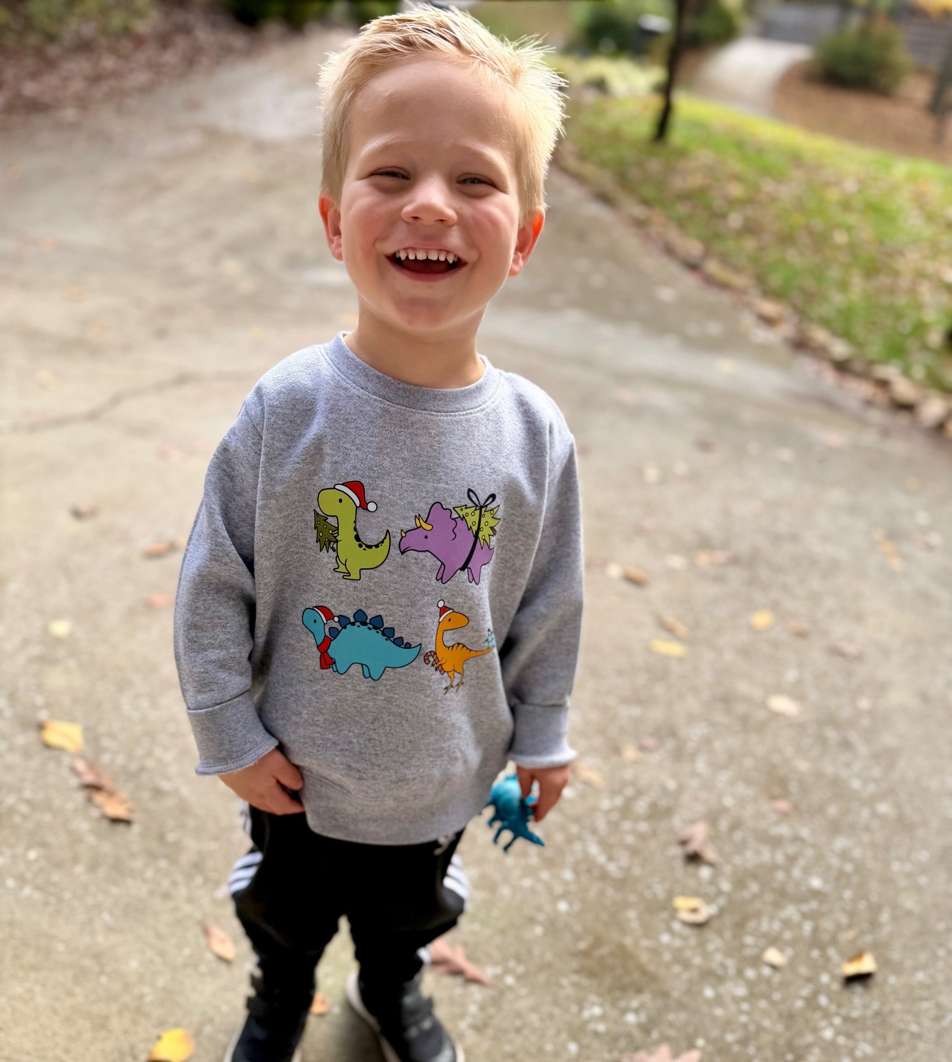 Christmas dinos- Children's sweatshirt - Summit and Nest