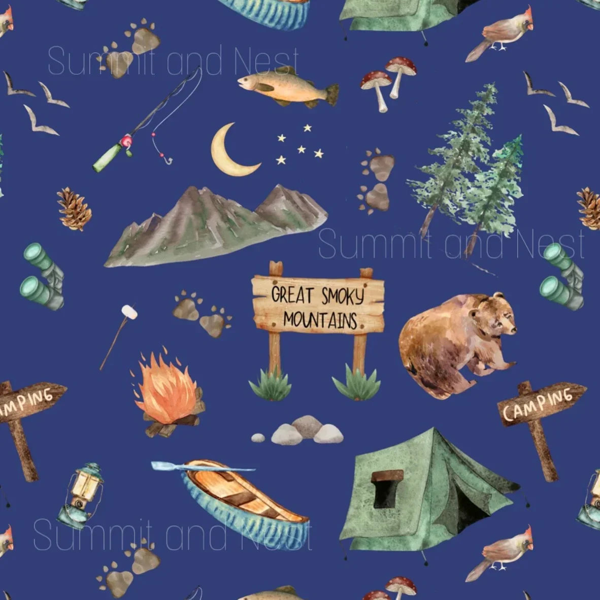PREORDER- Great Smoky Mountains- Bamboo two piece pajama set- Toddler and big kid - Summit and Nest