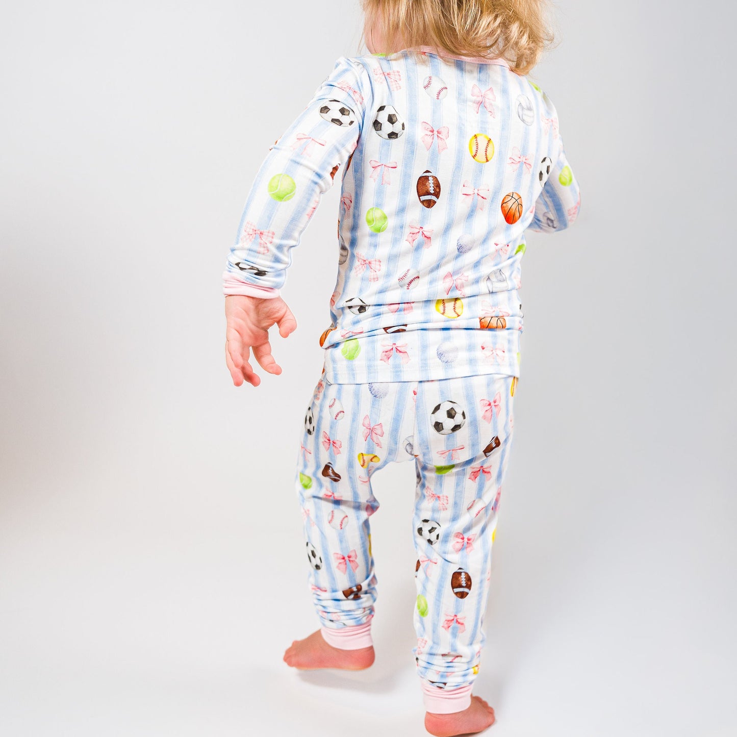 She's Got Game- Bamboo two piece pajama set- Toddler and big kid - Summit and Nest