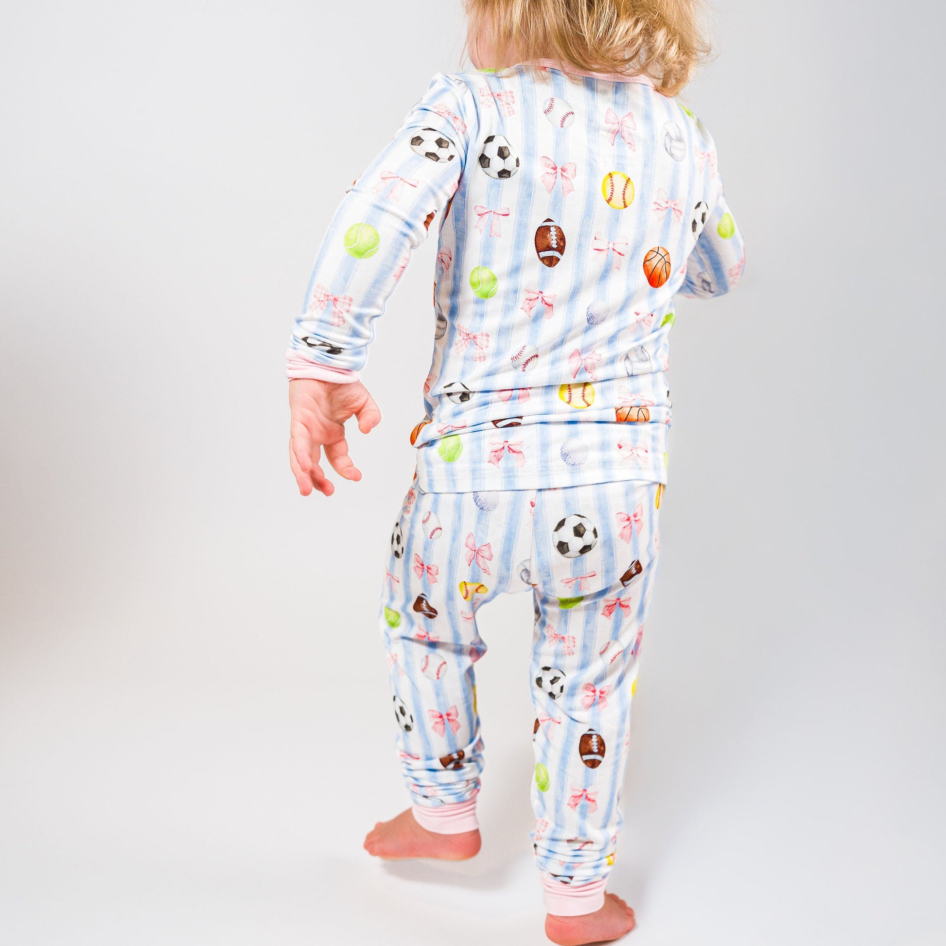 She's Got Game- Bamboo two piece pajama set- Toddler and big kid - Summit and Nest