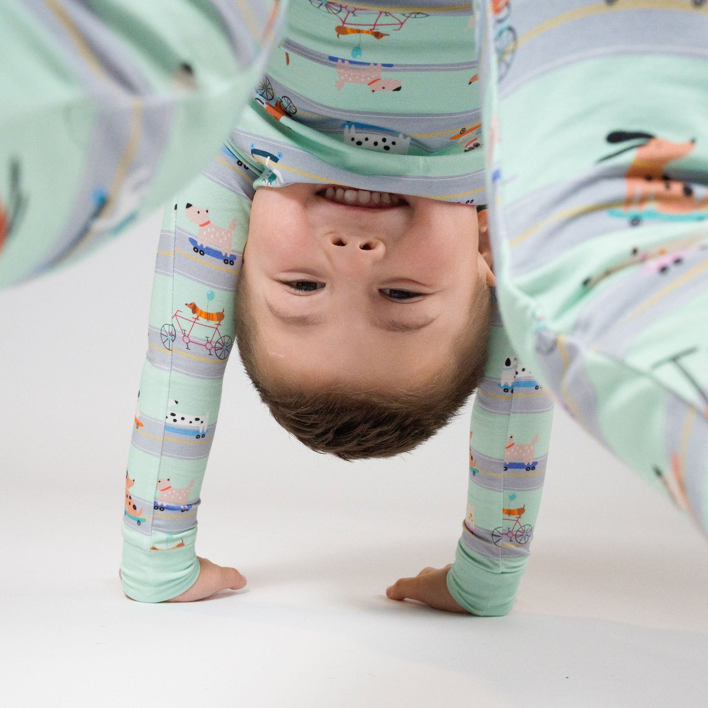 Waggin' Wheels- Bamboo two piece pajama set- Toddler and big kid - Summit and Nest