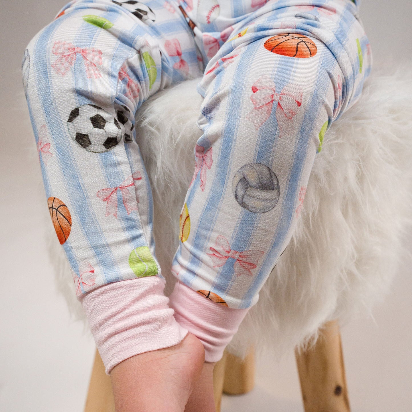 She's Got Game- Bamboo two piece pajama set- Toddler and big kid - Summit and Nest