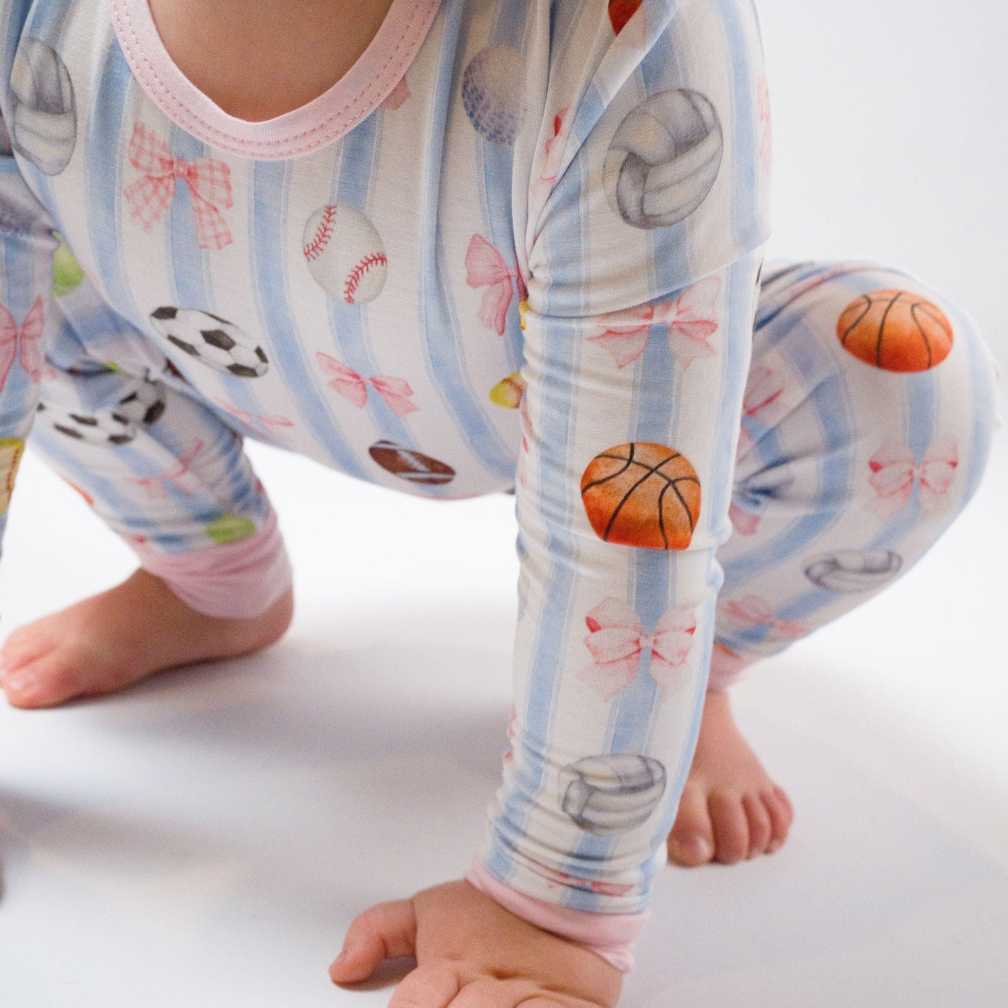 She's Got Game- Bamboo two piece pajama set- Toddler and big kid - Summit and Nest