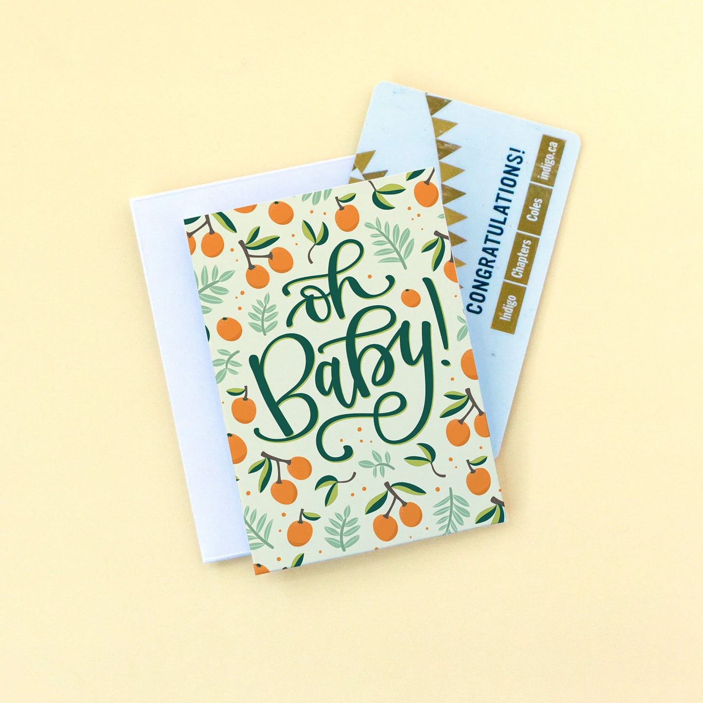 Oh Baby Card - Oranges - Summit and Nest
