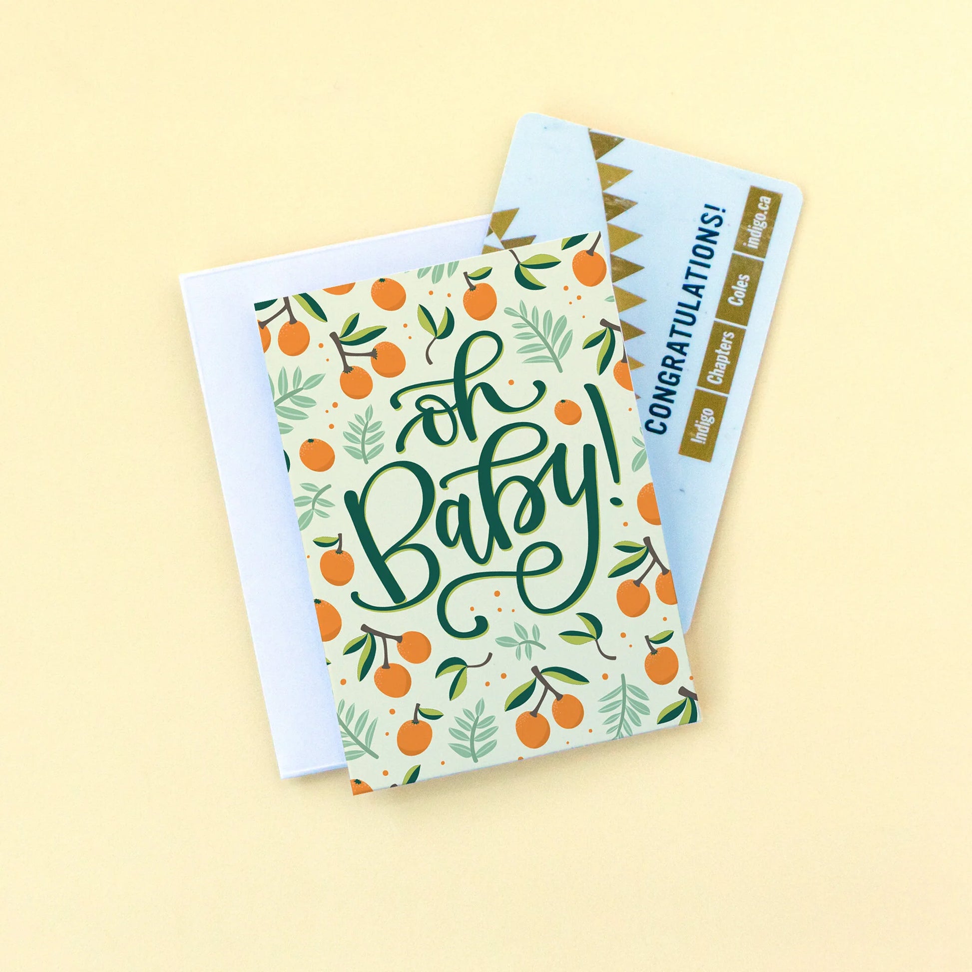 Oh Baby Card - Oranges - Summit and Nest