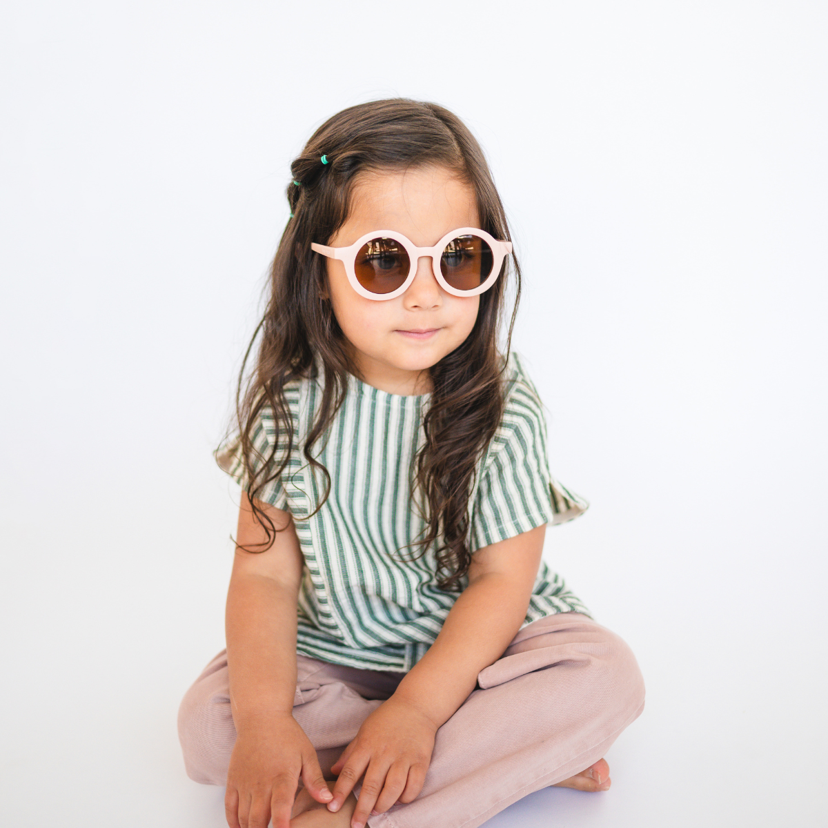 Kids Recycled Plastic Sunglasses- Pale pink - Summit and Nest