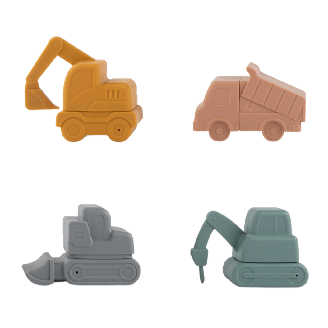 Construction Mold Free Bath Toys- Set of 4 - Summit and Nest