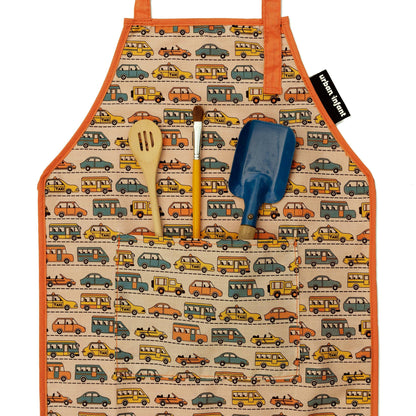 Little Helper Washable Apron- Transportation - Summit and Nest