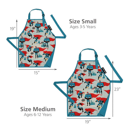 Little Helper Washable Apron- Superhero - Summit and Nest