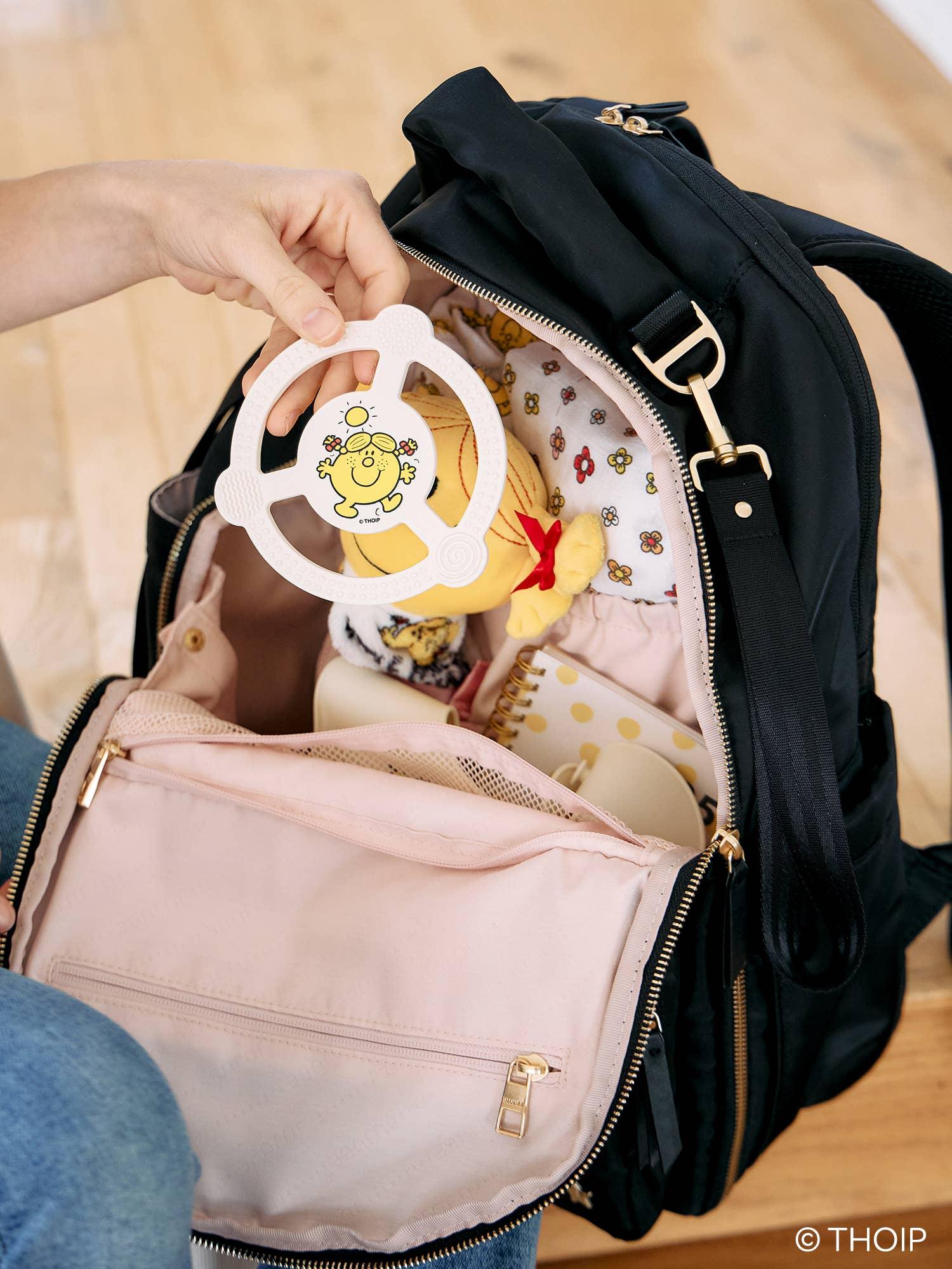 Little Miss Sunshine Teether Ring w/ Detachable Clip - Summit and Nest