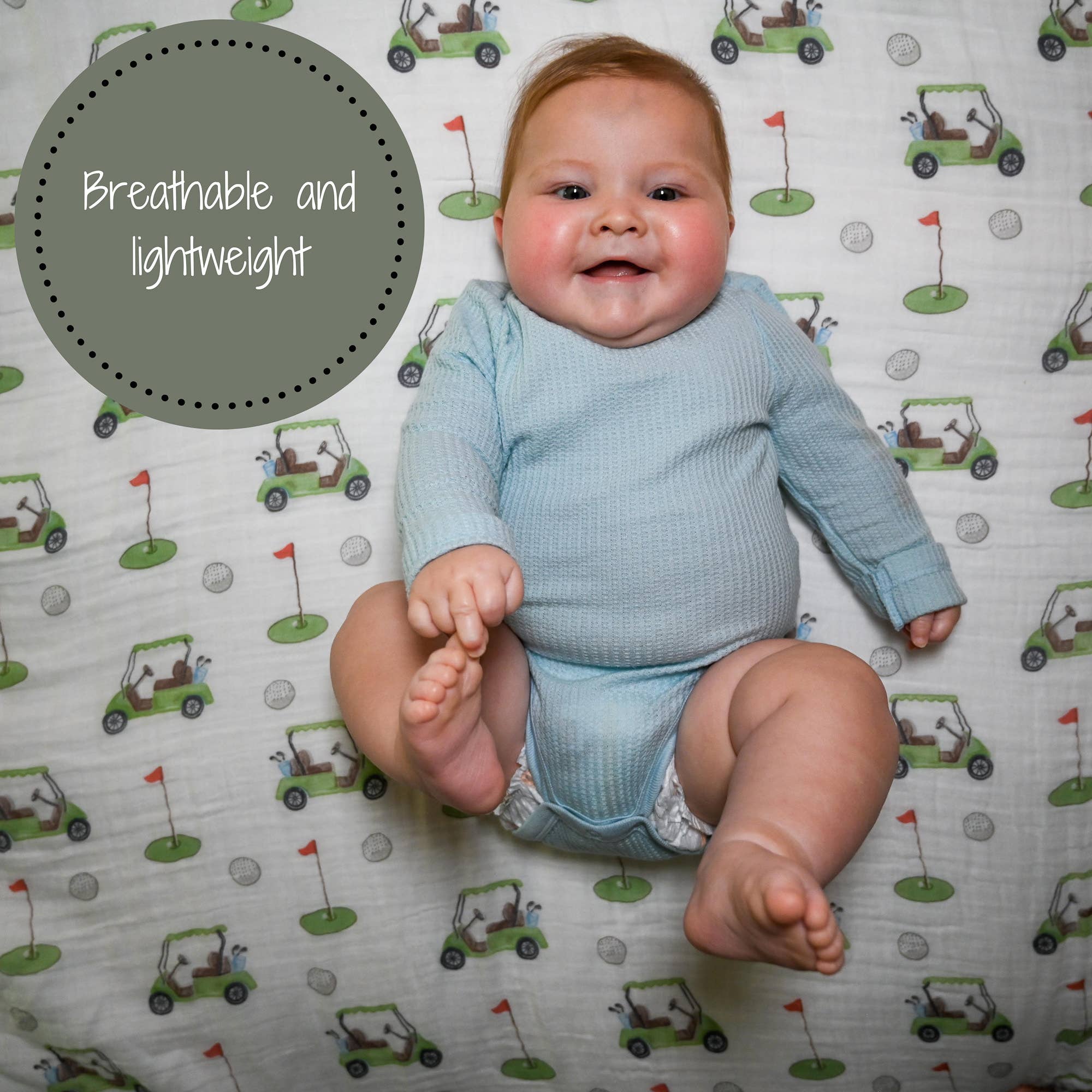 Golf A Round Swaddle Blanket - Summit and Nest