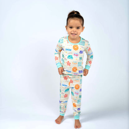 Positive affirmations- Bamboo two piece pajama set- Toddler and big kid