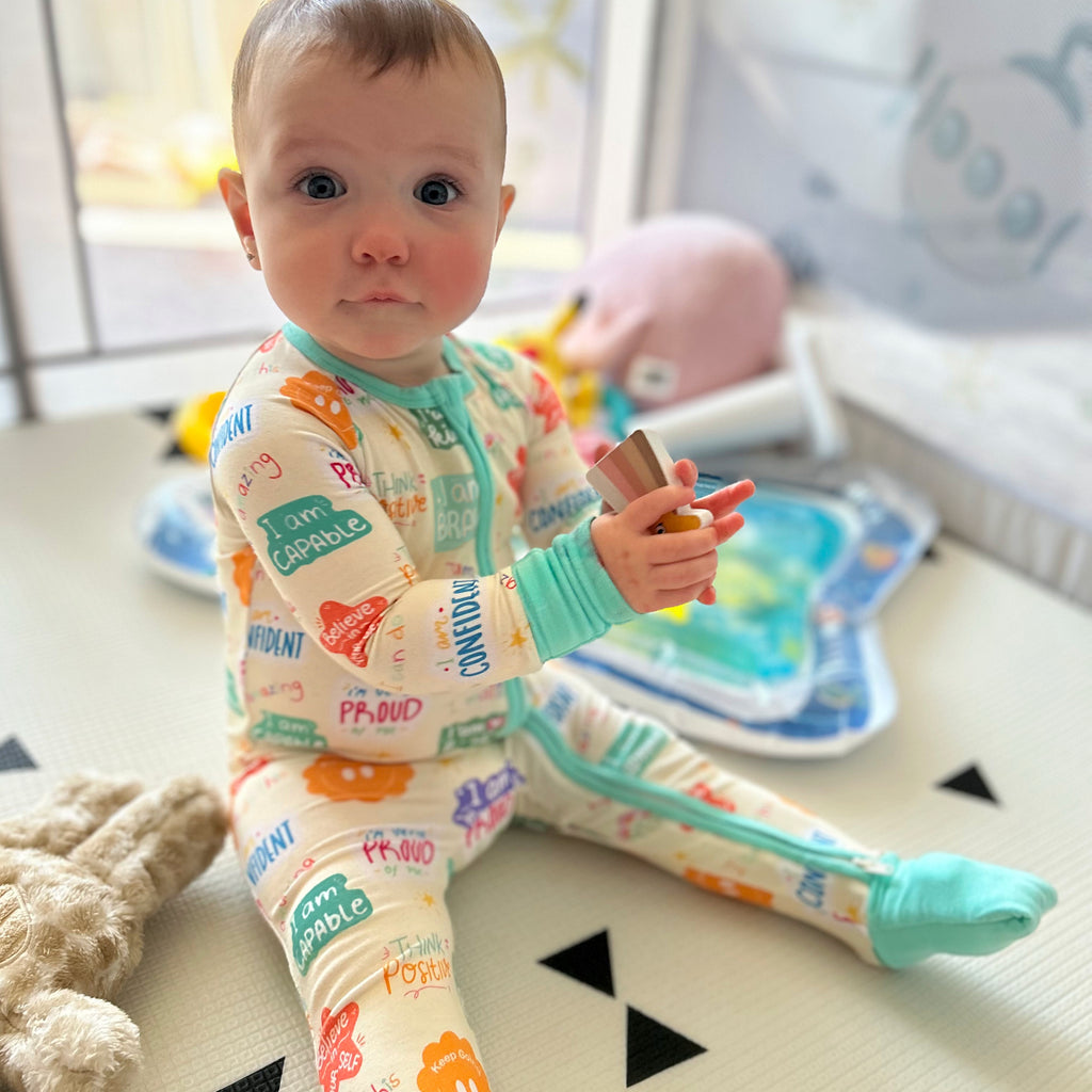 Positive affirmations- Bamboo two piece pajama set- Toddler and big kid