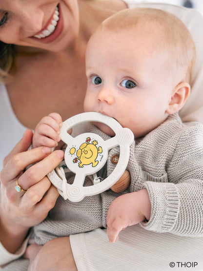 Little Miss Sunshine Teether Ring w/ Detachable Clip - Summit and Nest