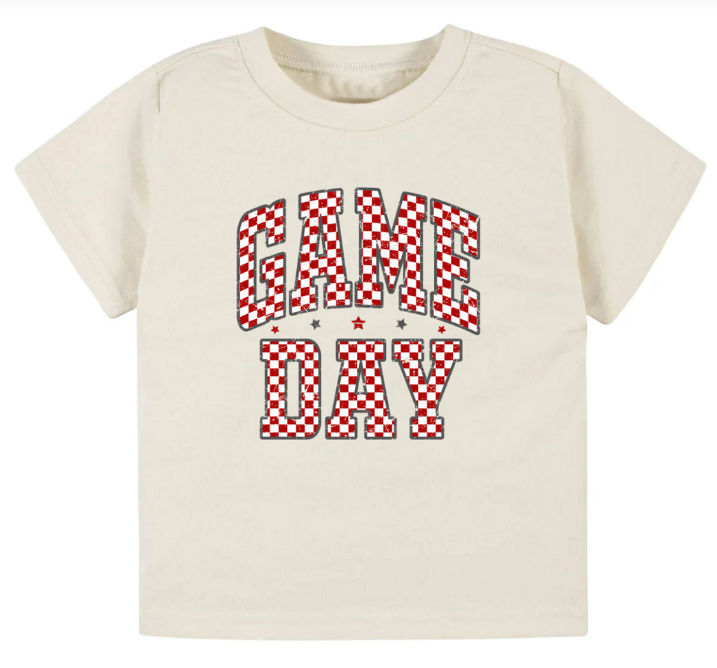 Vintage game day- Crimson- Children's shirt and infant bodysuit - Summit and Nest
