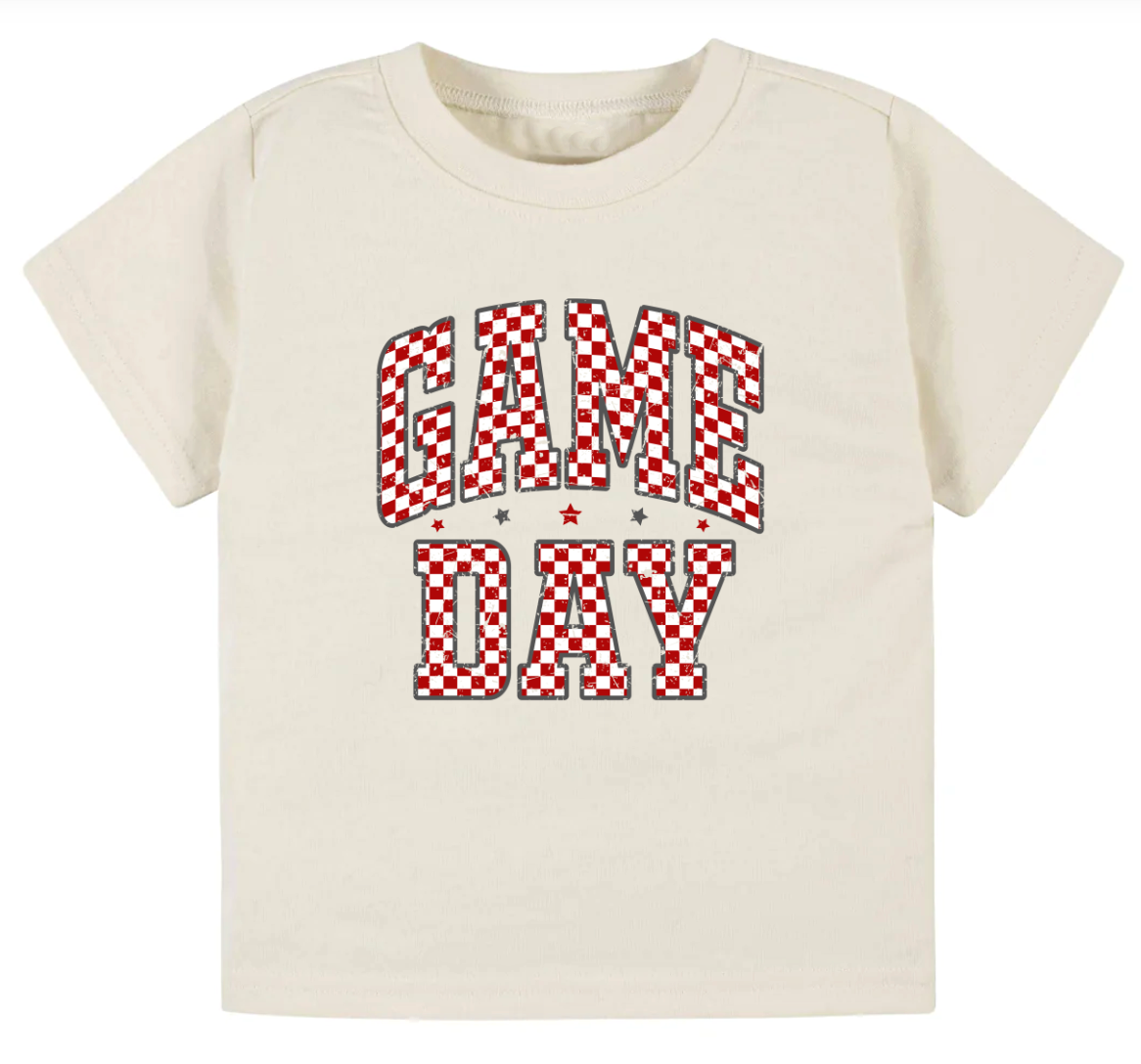 Vintage game day- Crimson- Children's shirt and infant bodysuit - Summit and Nest