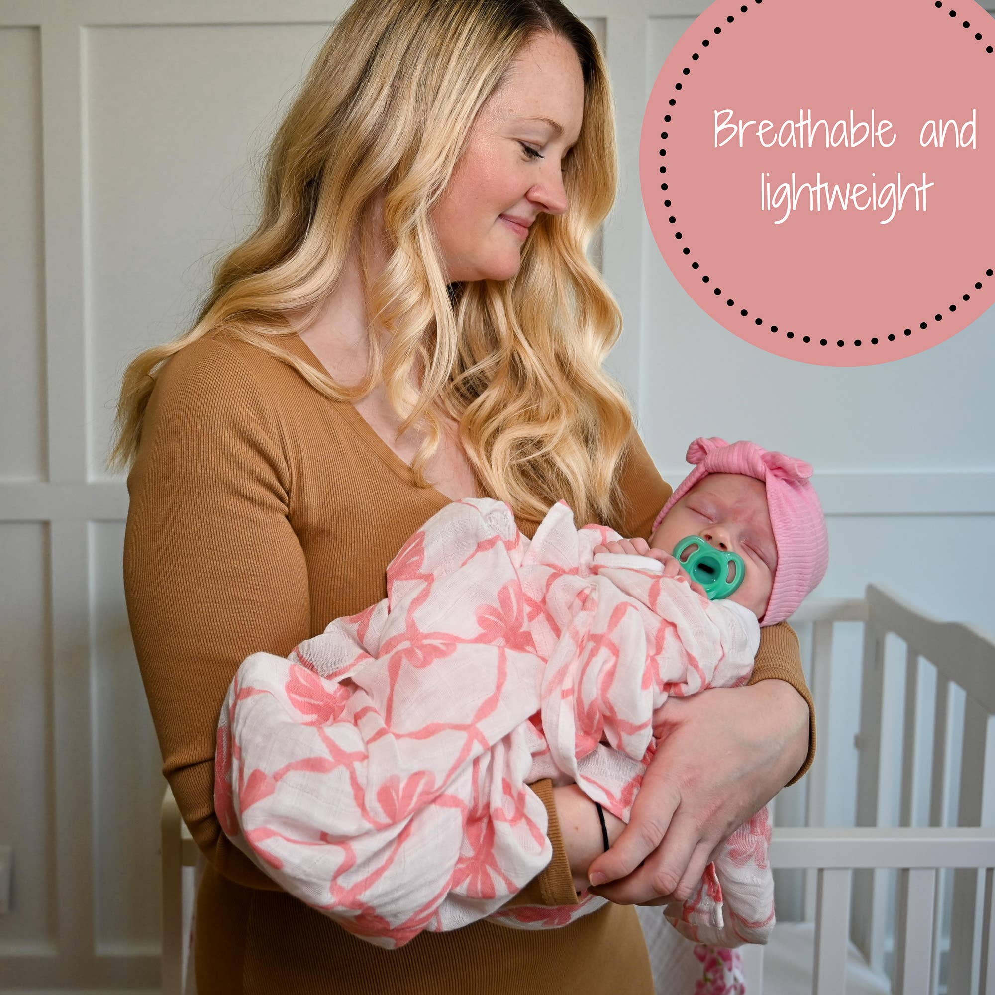 Beautiful Bows Swaddle Blanket - Summit and Nest