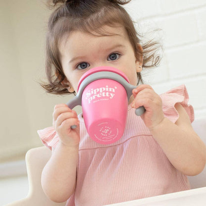 Sippin Pretty- Silicone Sippy Cup - Summit and Nest