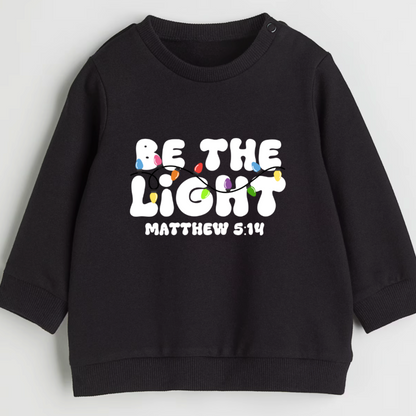 Be the light- Organic cotton infant and toddler sweatshirt - Summit and Nest