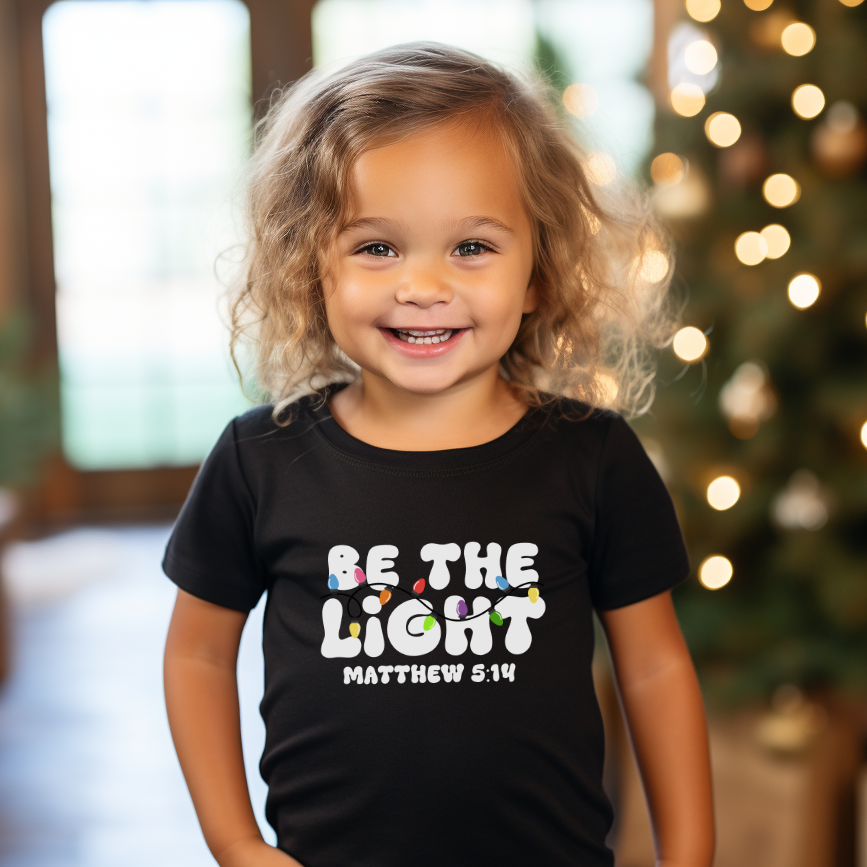Be the light- Christmas- Children's shirt and infant bodysuit - Summit and Nest