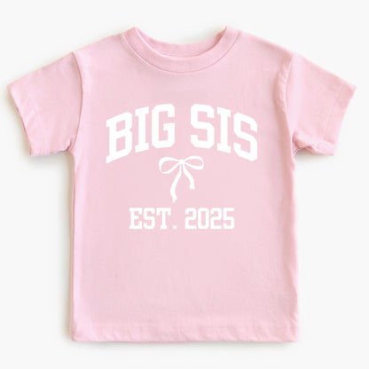 Big and Lil Sis- Customized- Girl's tee and infant bodysuit - Summit and Nest