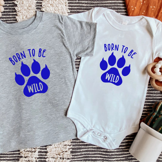 Born to be a wildcat- Children's shirt and infant bodysuit - Summit and Nest