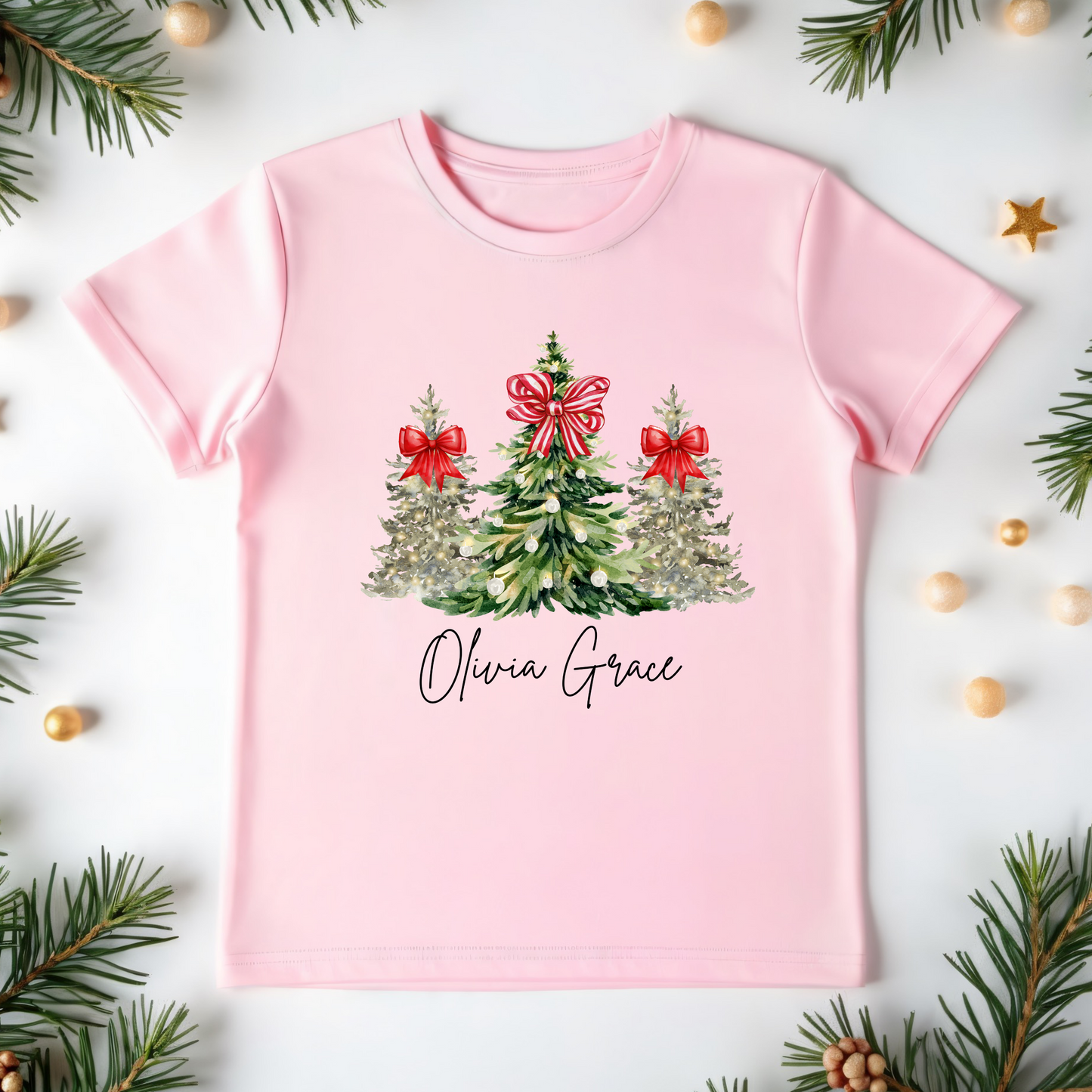 Bows on tree tops (customized)- Children's shirt and infant bodysuit - Summit and Nest