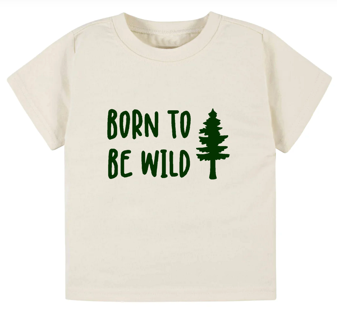 Born to be wild- Children's shirt and infant bodysuit - Summit and Nest