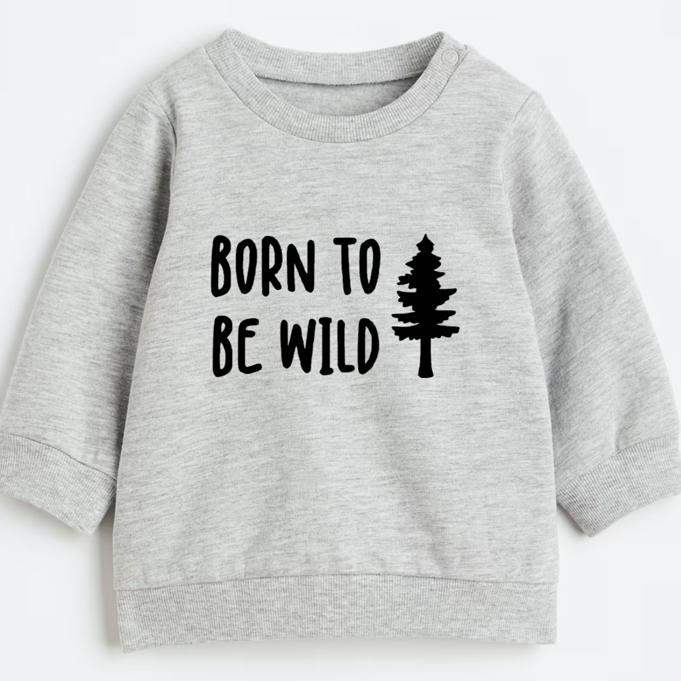 Born to be wild- Organic cotton infant and toddler sweatshirt - Summit and Nest