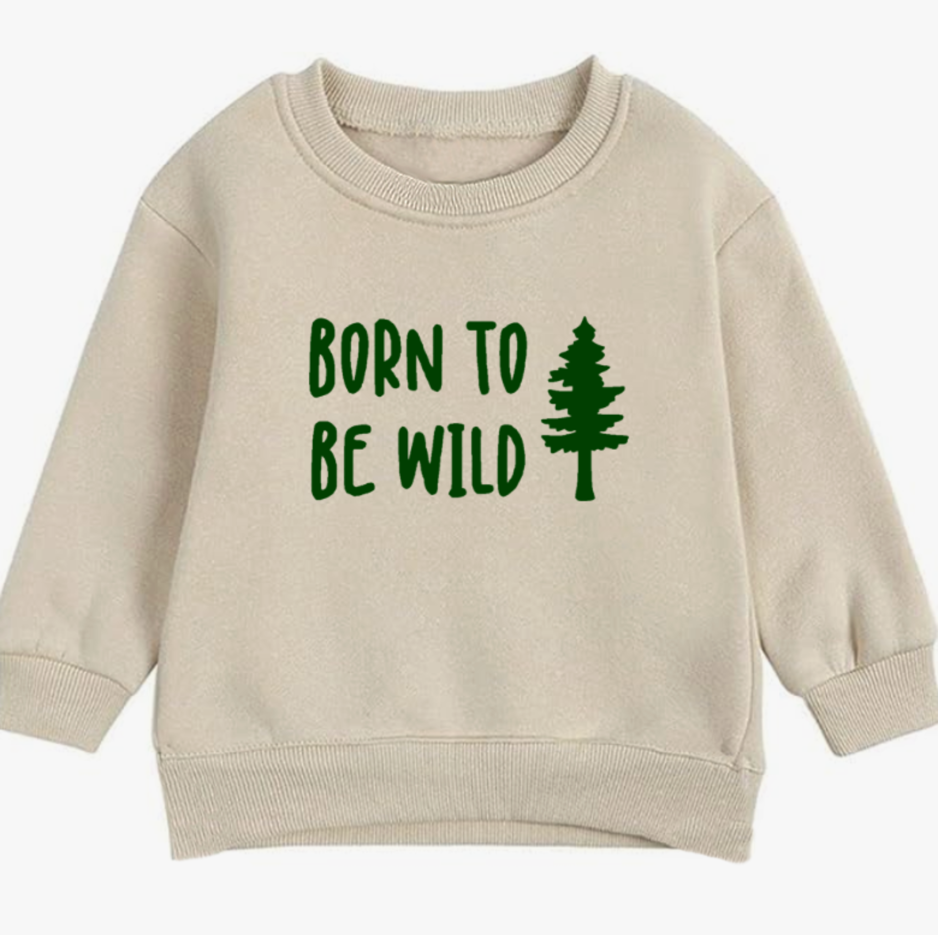Born to be wild- Organic cotton infant and toddler sweatshirt - Summit and Nest