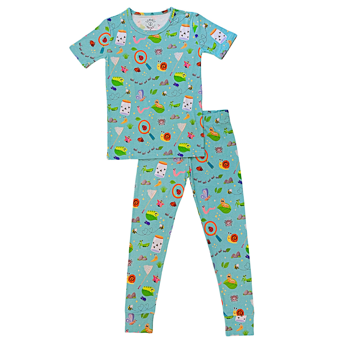 Bug Hunt- Bamboo short sleeve pajama set- Toddler and big kid - Summit and Nest