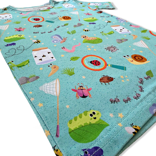 Children's bug print pajamas