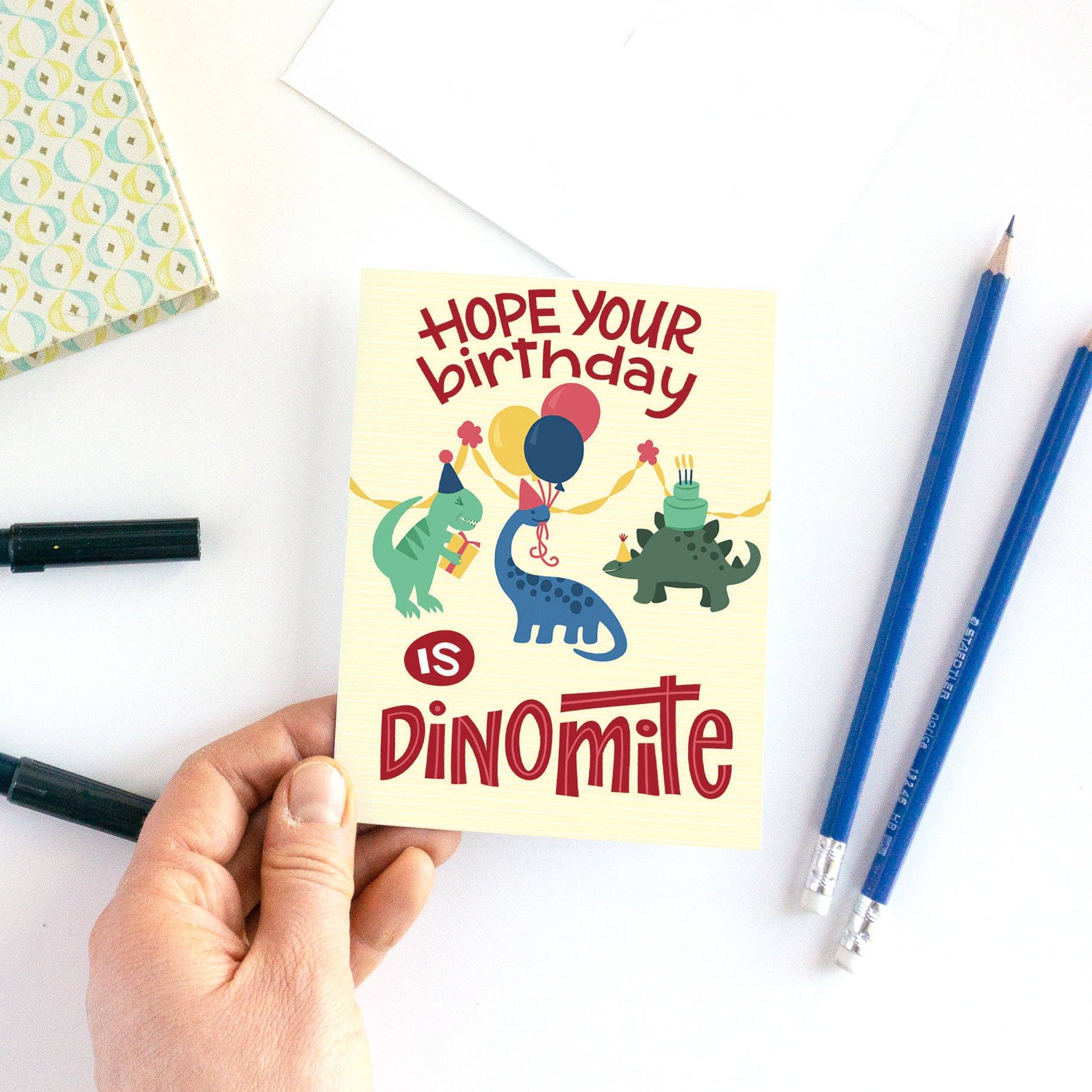 Dino-mite Children's Dinosaur Birthday Card - Summit and Nest