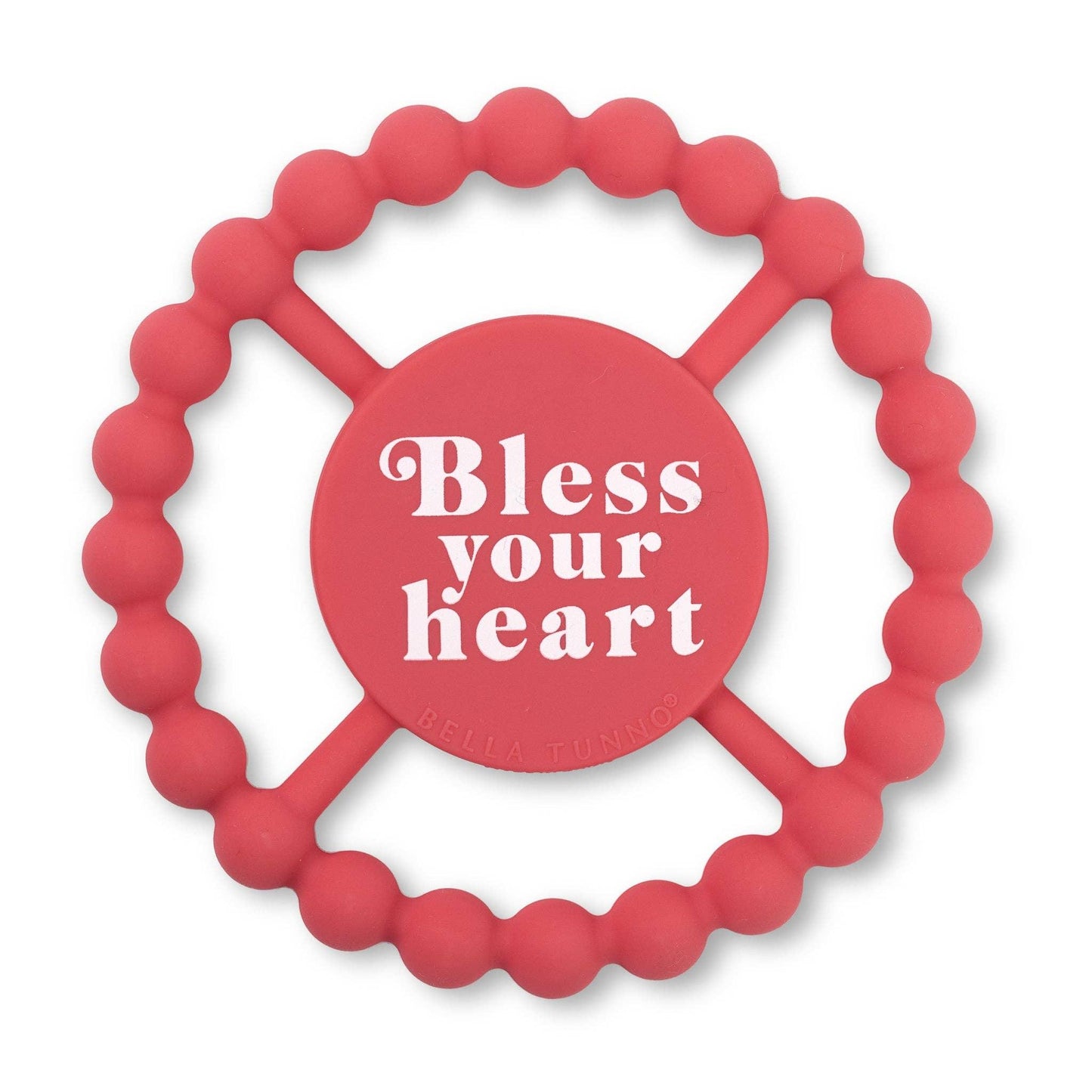Bless Your Heart- Pink- Silicone Teether - Summit and Nest