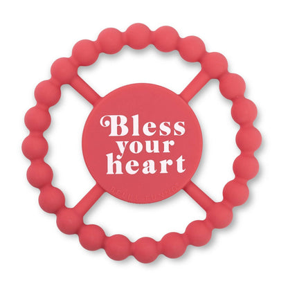 Bless Your Heart- Pink- Silicone Teether - Summit and Nest