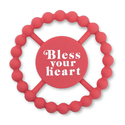Bless Your Heart- Pink- Silicone Teether - Summit and Nest