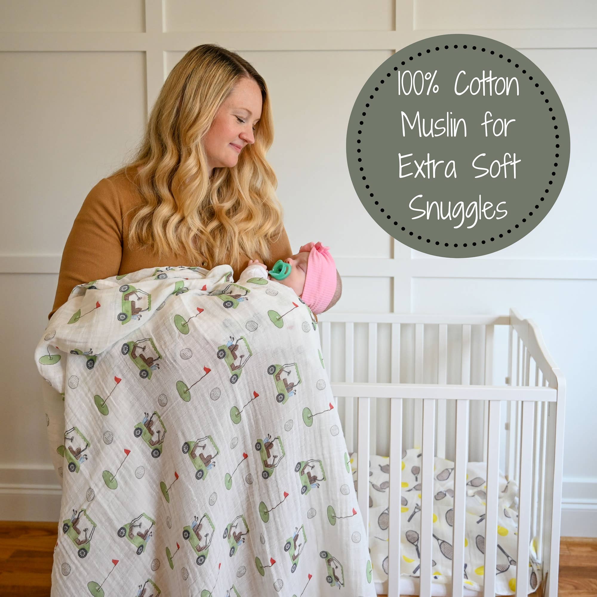 Golf A Round Swaddle Blanket - Summit and Nest