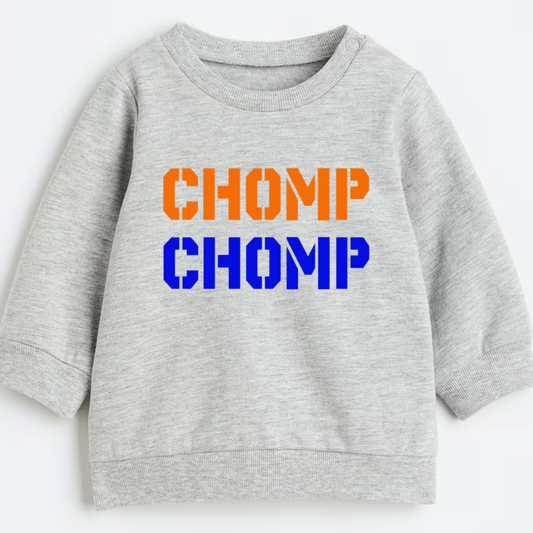 chomp chomp florida gators gray sweatshirt
