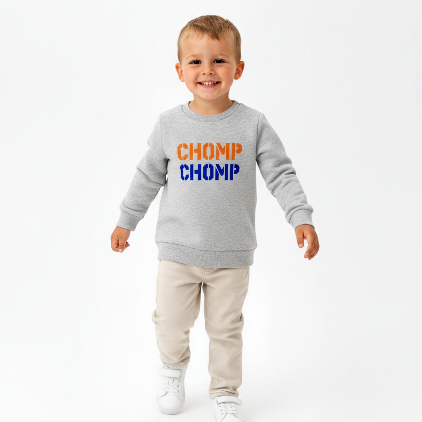 Chomp chomp- Organic cotton sweatshirt- Infant and toddler - Summit and Nest