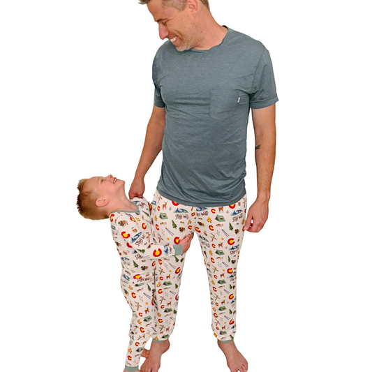 Wild Colorado- Bamboo adult pajamas - Summit and Nest