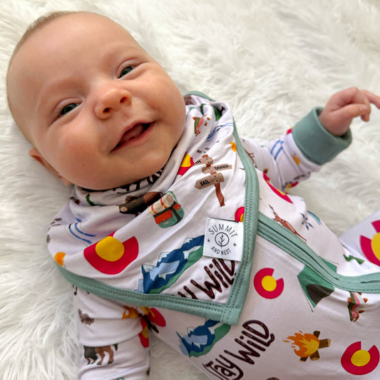 Wild Colorado- Bamboo bandana bib