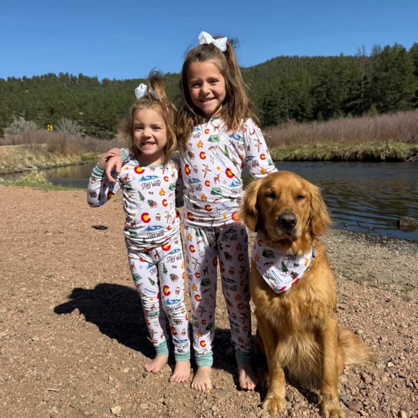 Wild Colorado- Bamboo bandana bib - Summit and Nest