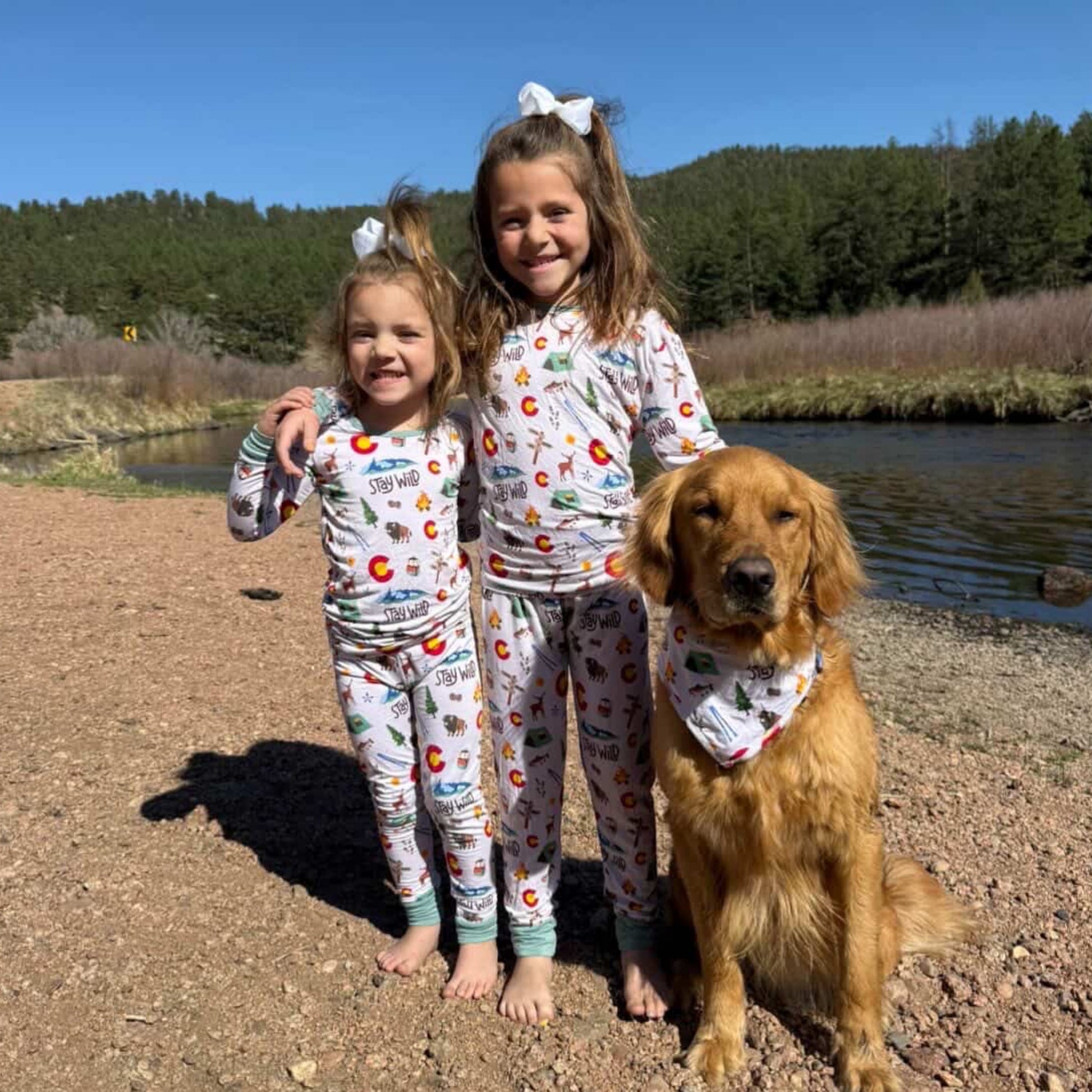 Wild Colorado- Bamboo bandana bib - Summit and Nest