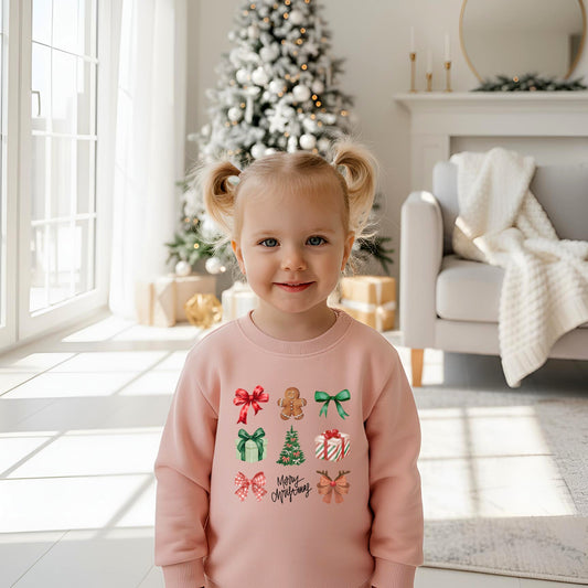 Christmas coquette- Children's sweatshirt - Summit and Nest