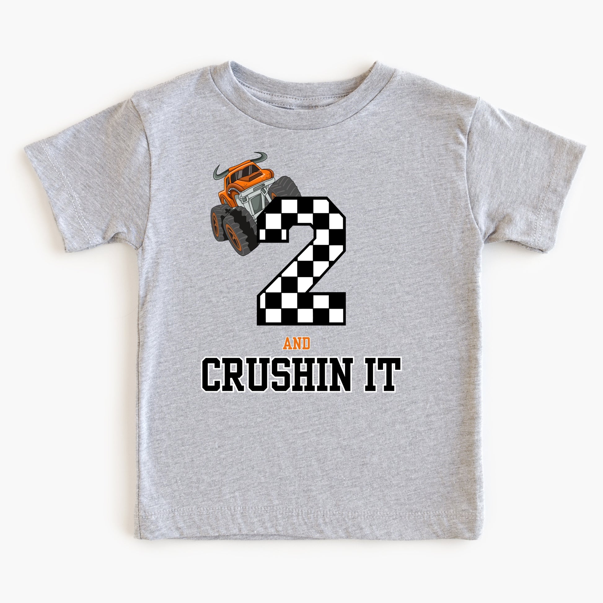 Crushin it- Customized- Monster truck children's tee shirt - Summit and Nest