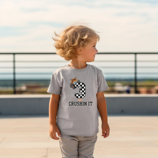 Crushin it- Customized- Monster truck children's tee shirt - Summit and Nest