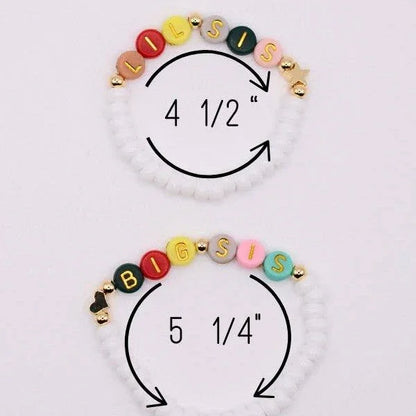 Big and little sis- Matching bracelet set - Summit and Nest